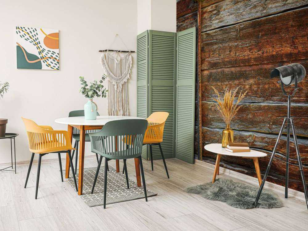 Old wood with support beam