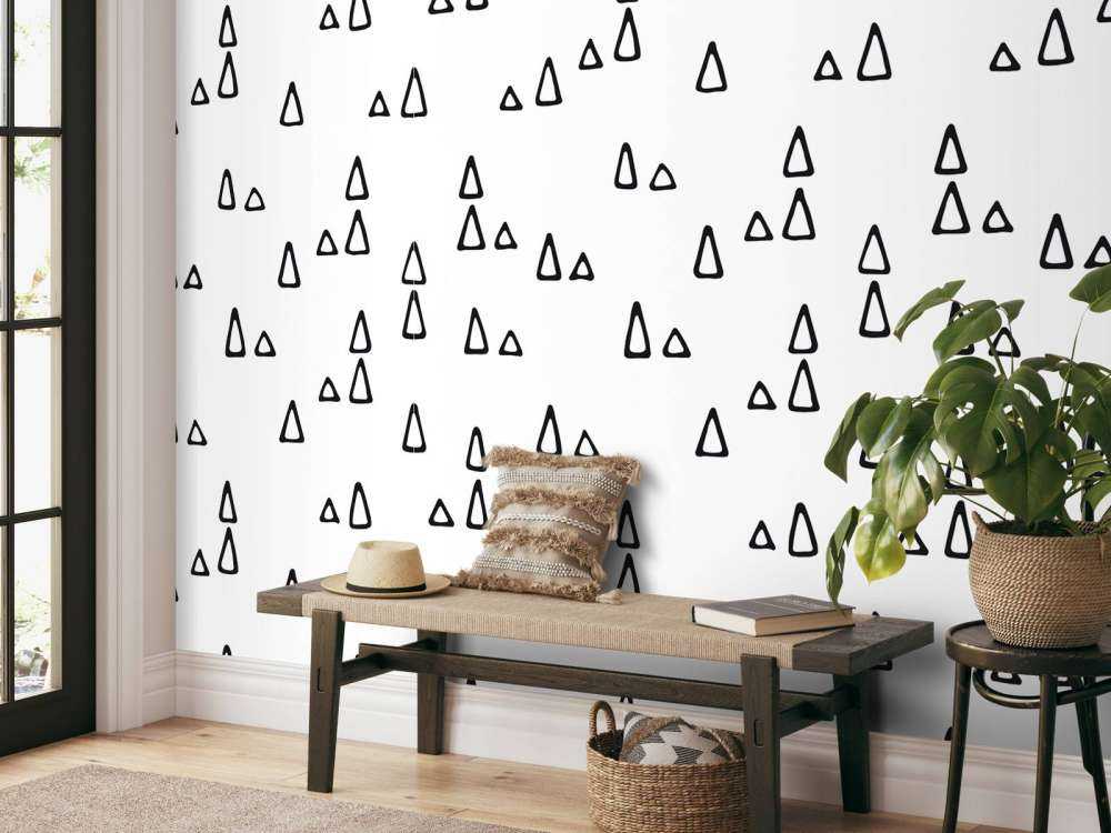 Triangles black and white