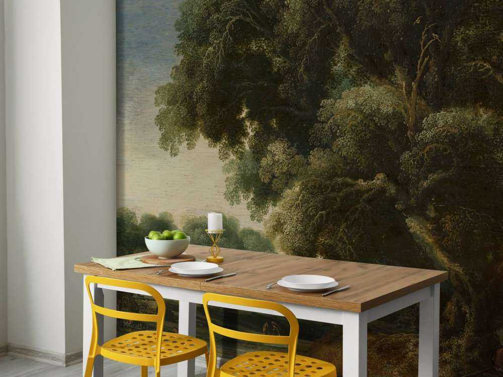 Imagined forest landscape