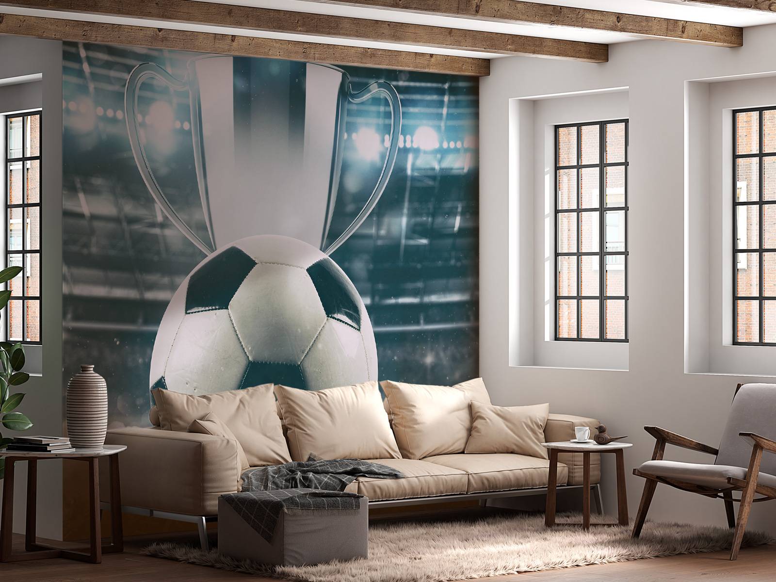 Football with cup