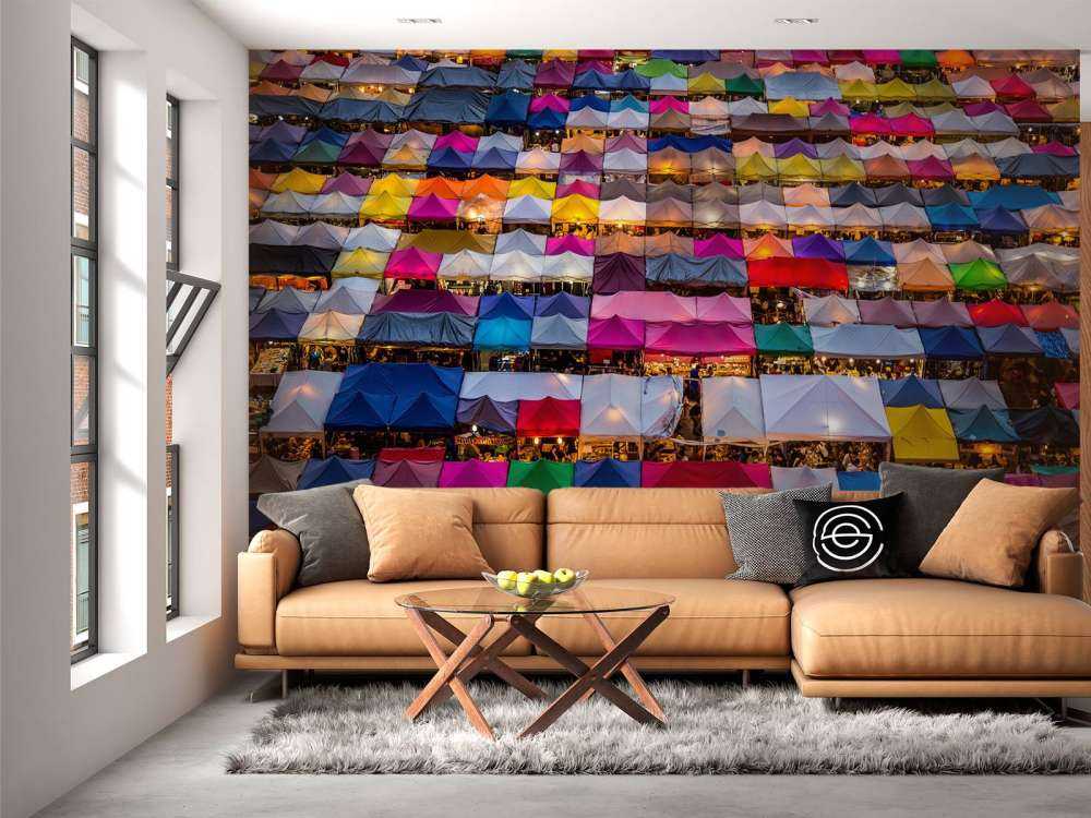 Coloured market