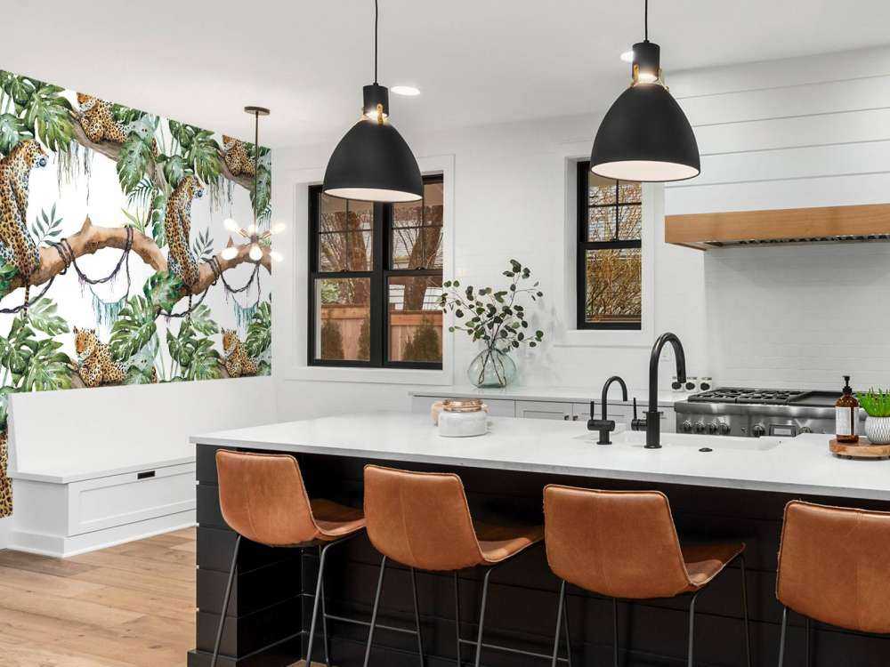 Watercolour leopards