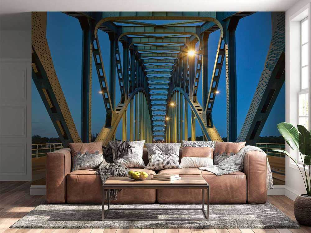 Steel arch bridge