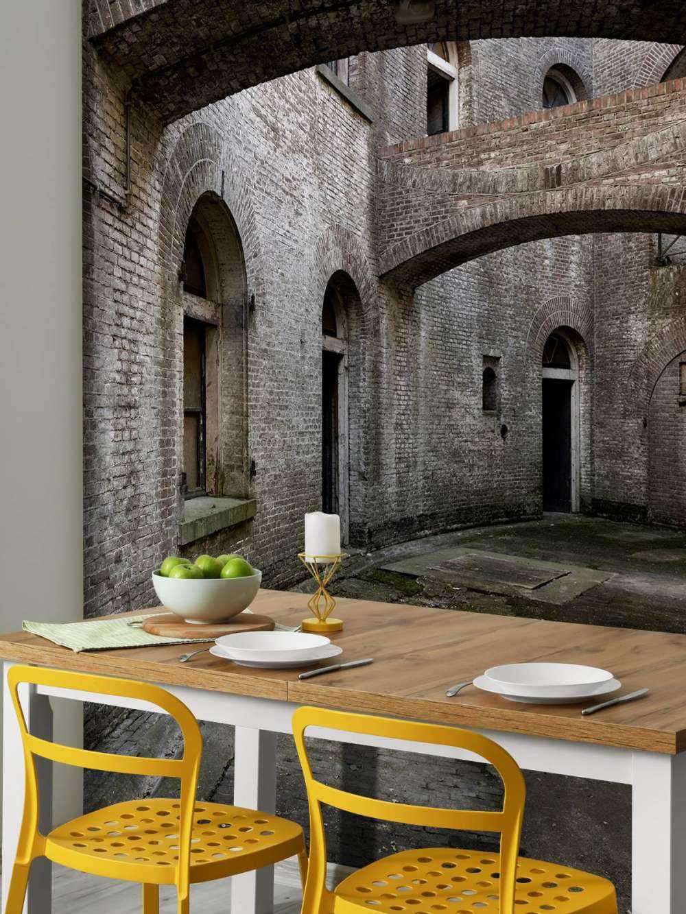 Courtyard with arches