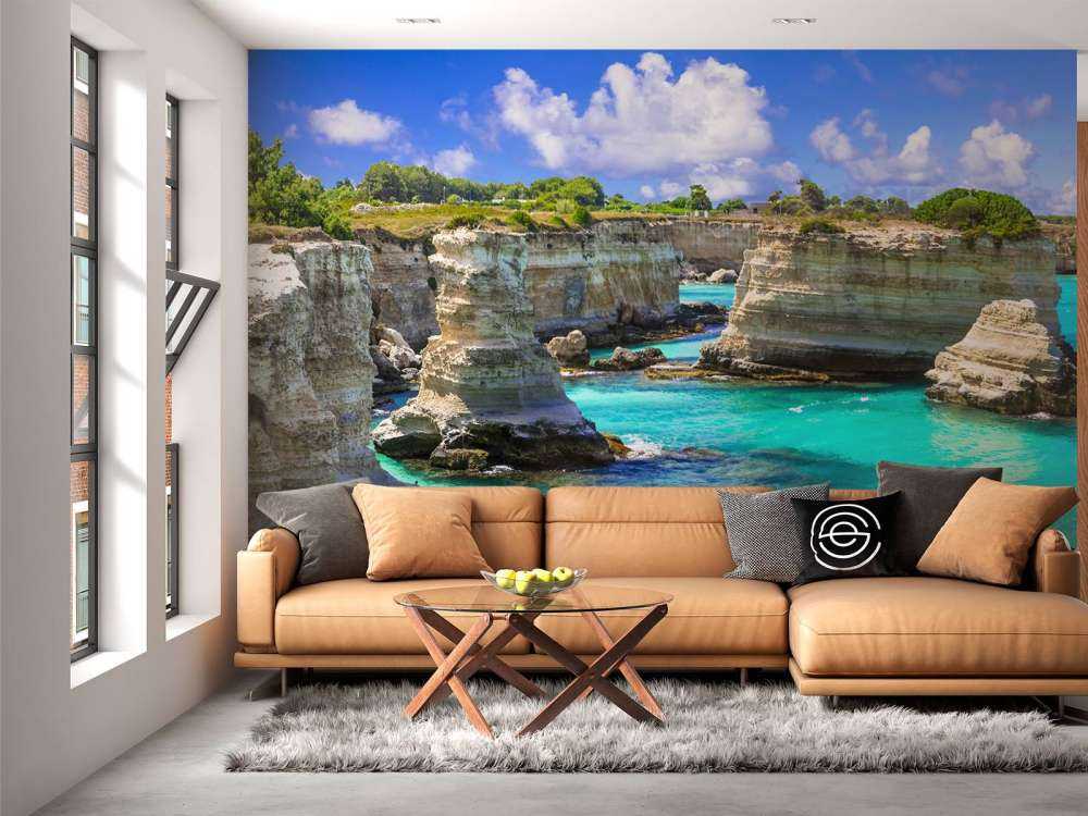 Rock formation on the coast