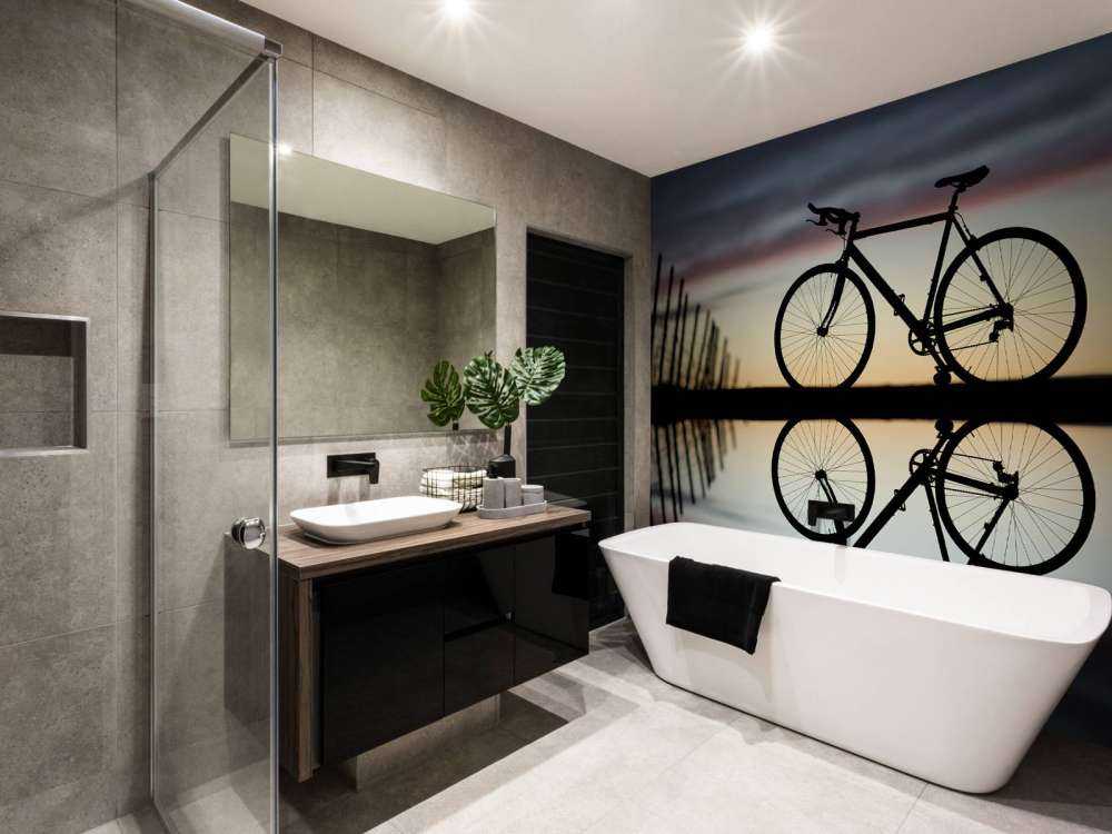 Racing bike at sunset