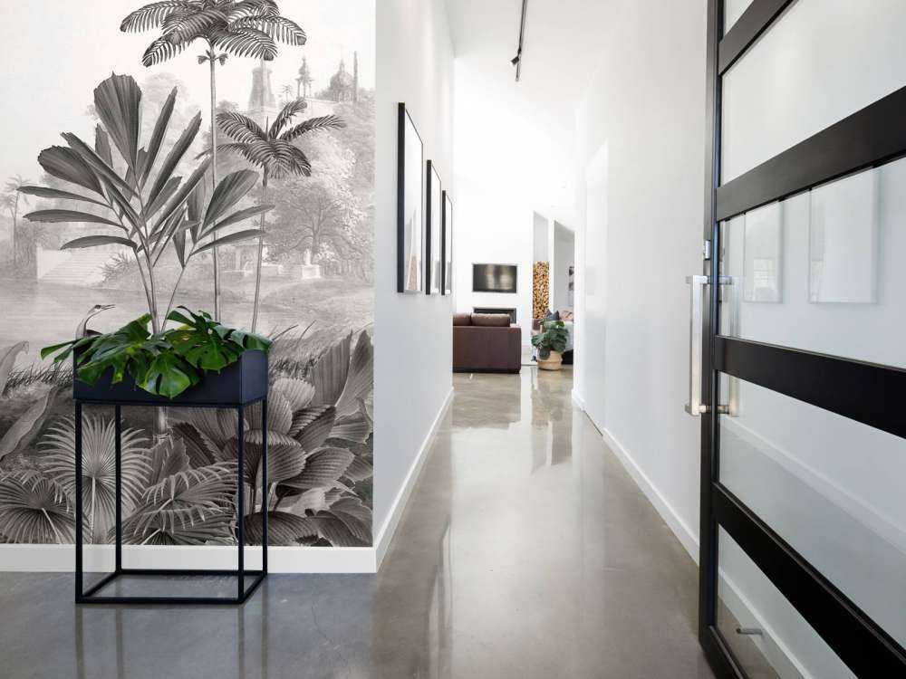 Leopard Landscape - Black and White