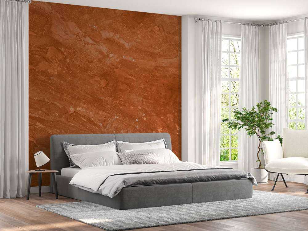 Terracotta marble with playful effect