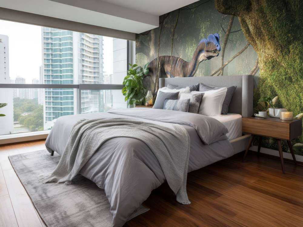 Dinosaurs in the forest