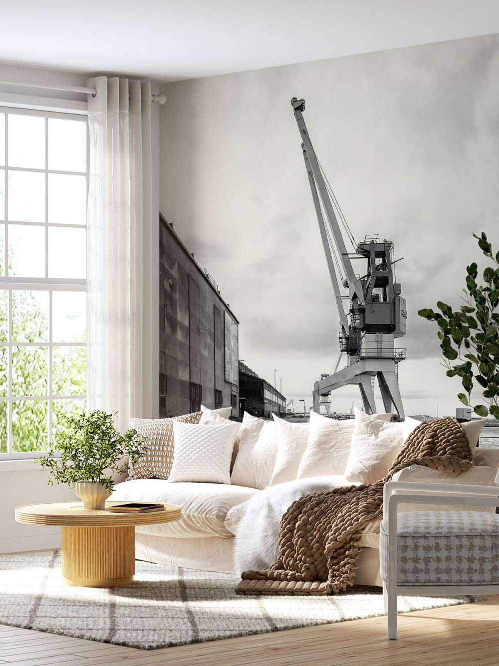 Harbour crane on the former RDM site Heijplaat Rotterdam 