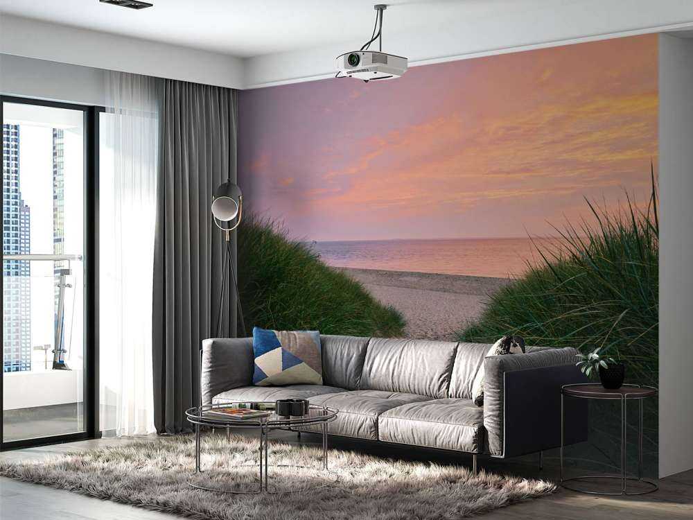 Dune passage with sunrise