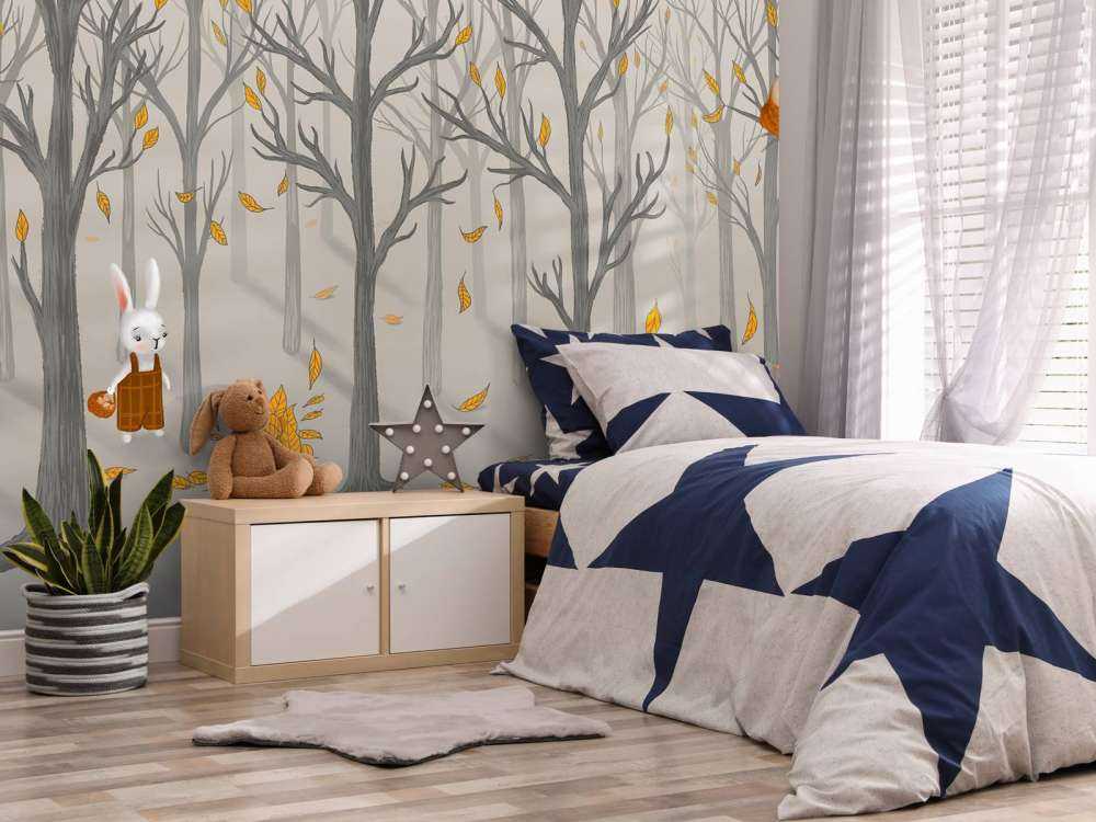 Forest animals in autumn