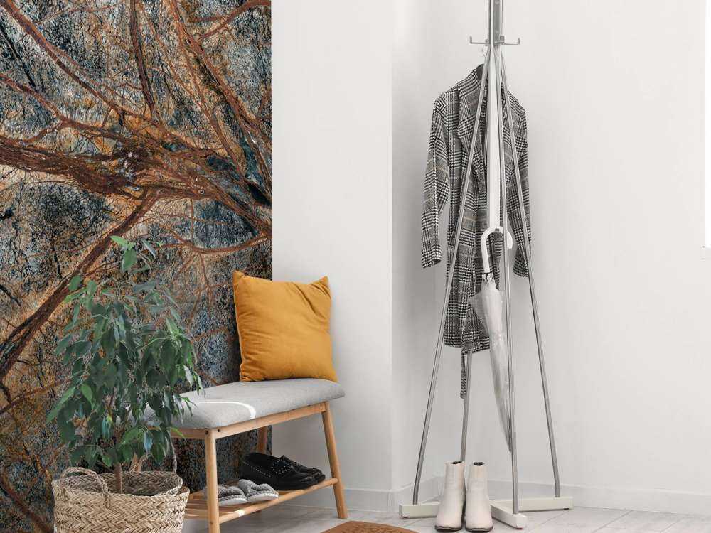 Grey marble with detailed vein structure