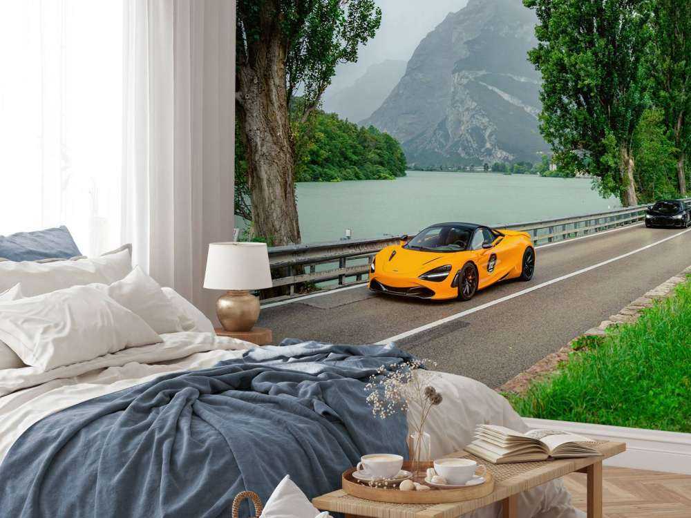 Ride through the Alps along the lake.