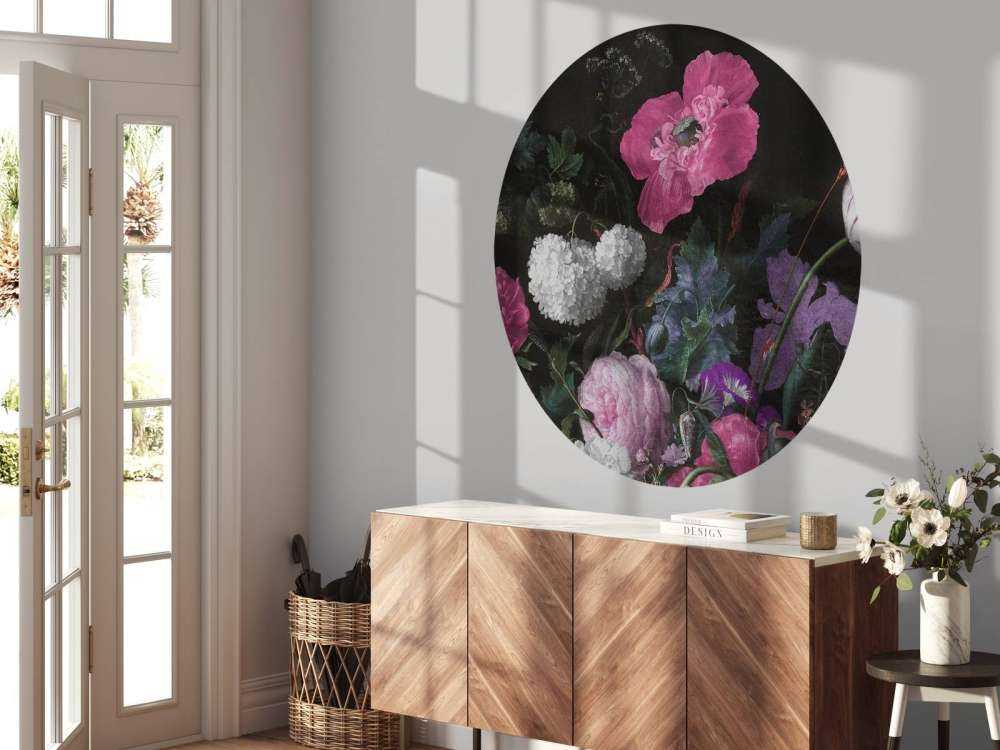 Baroque flowers still life - moody pink