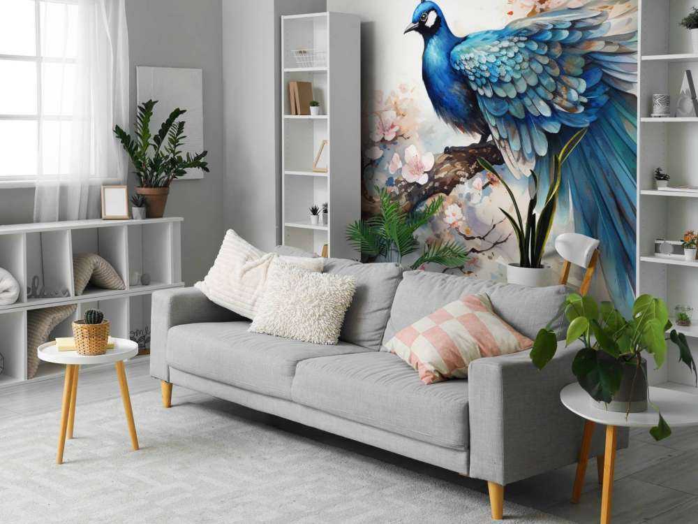 Peacock in Spring Mist