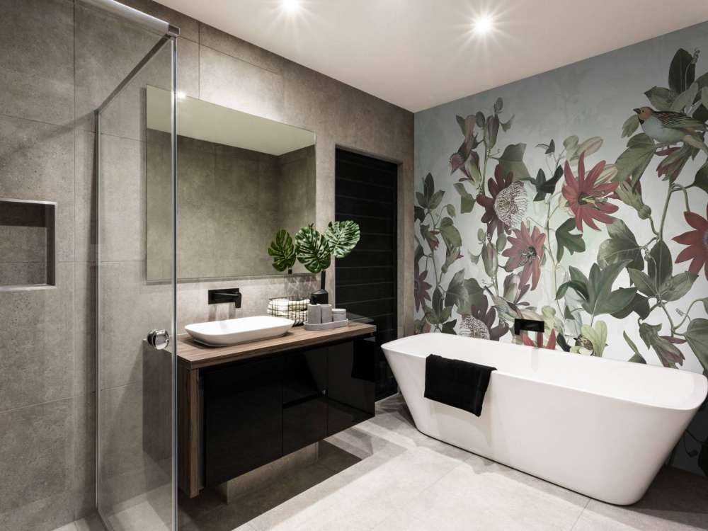 Seven Birds in Enchanted Foliage - Pastel Green