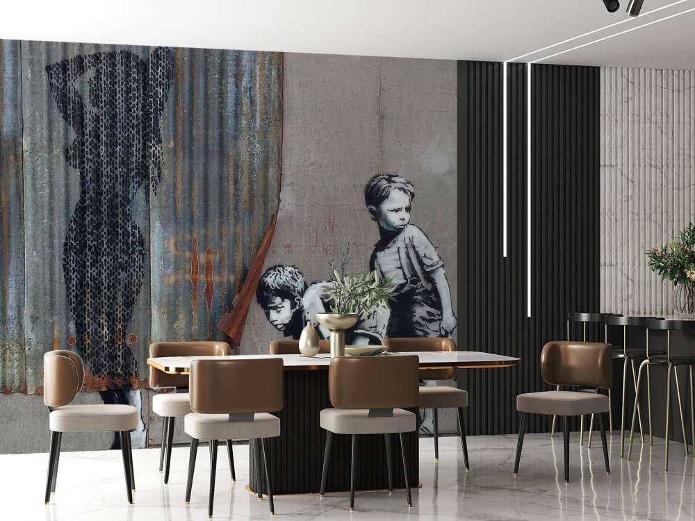 Banksy - Shower boys