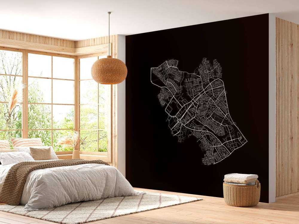 Map of Zwolle, black