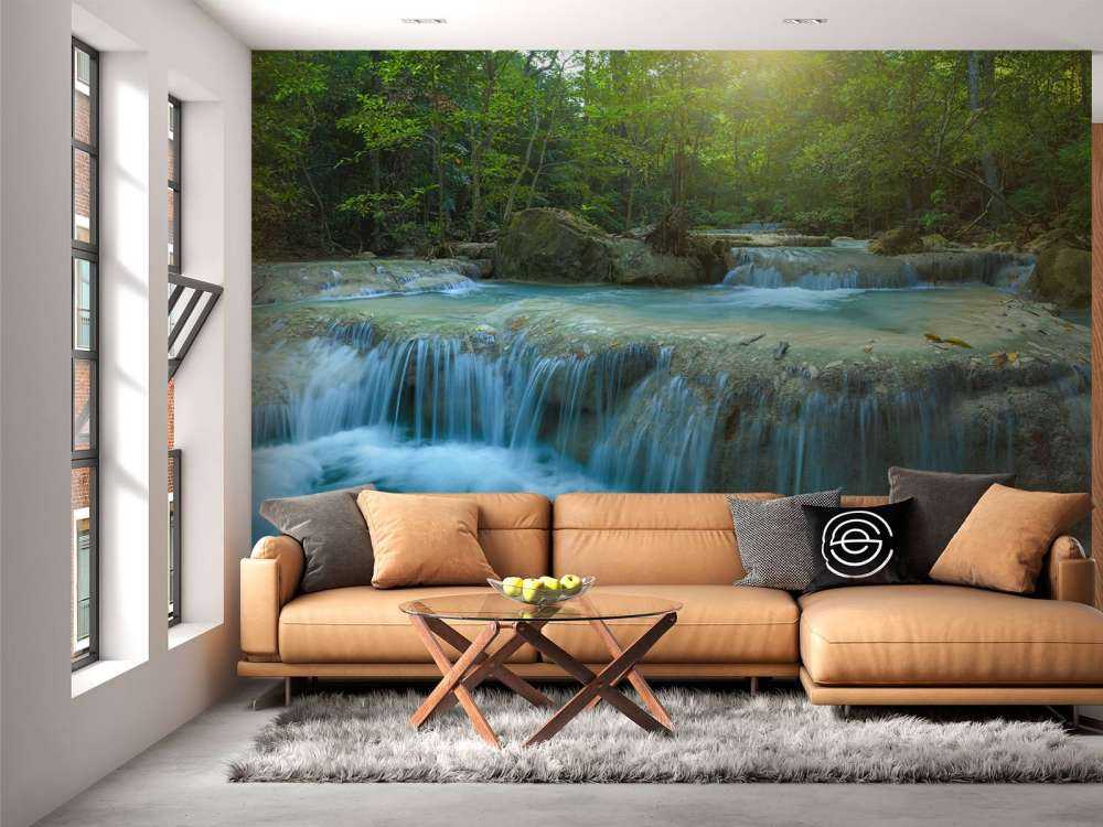 Beautiful deep waterfall