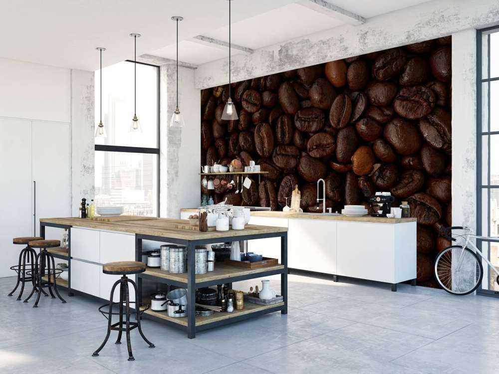 Coffee beans close up