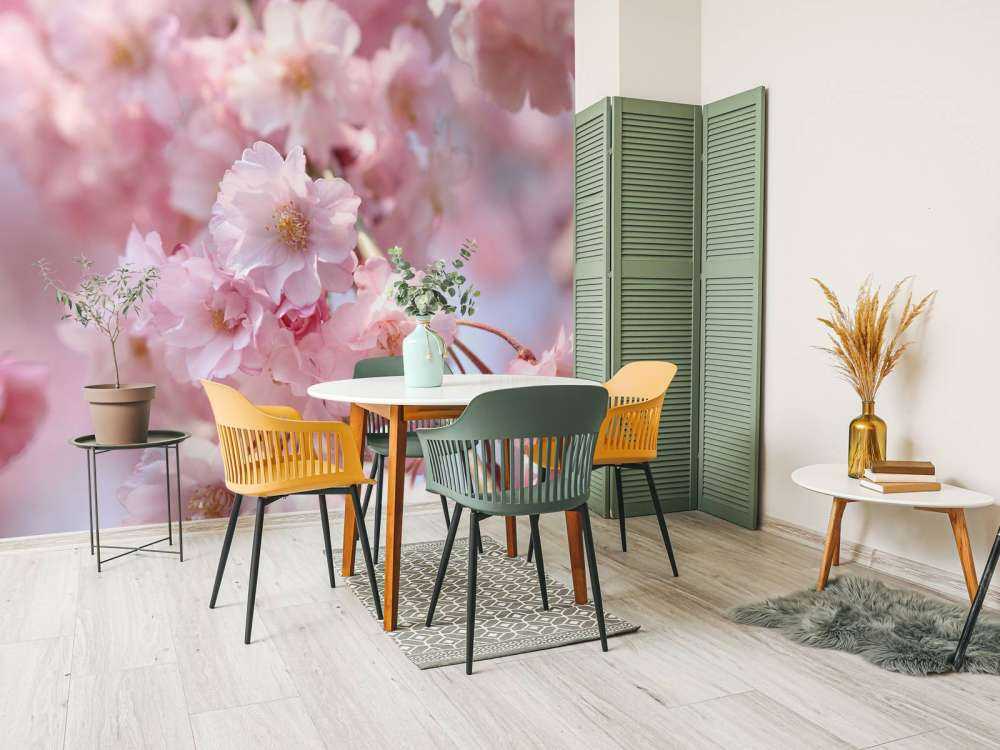 Close-up pink blossoms