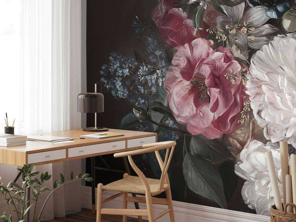 Bouquet with lilac pink