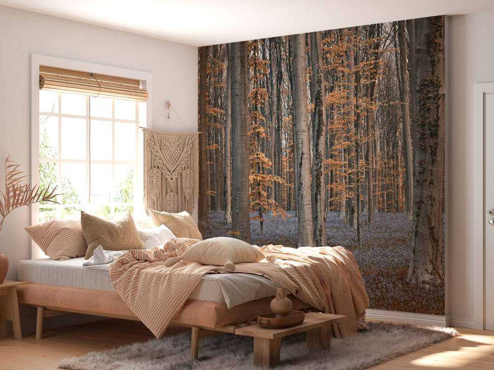 Forest with pastel shades