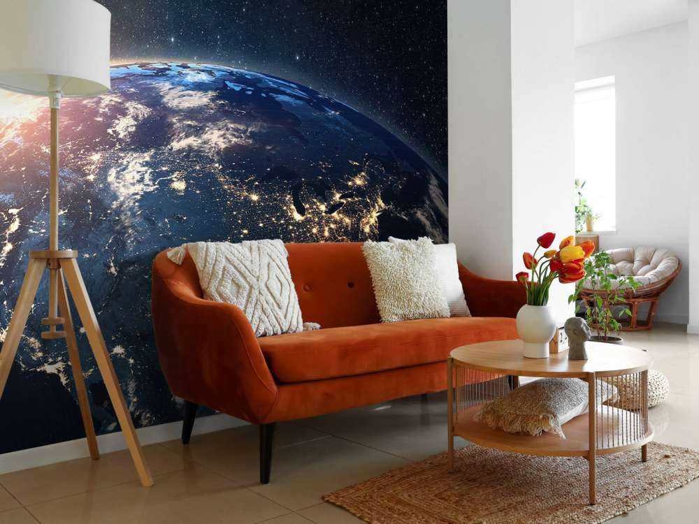 De aarde tijdens de nacht