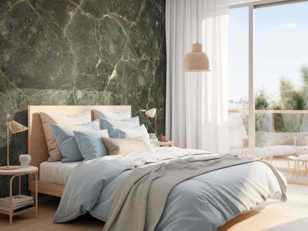 Marble with coarse structure