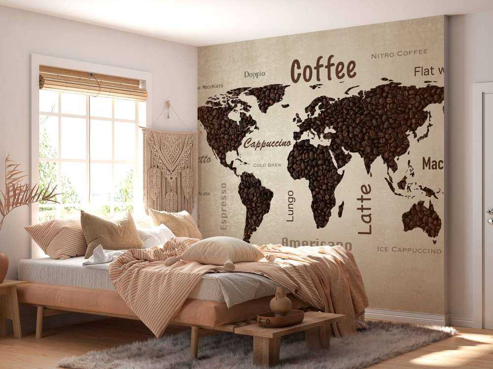 World map coffee