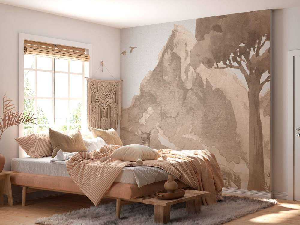 Mountain in watercolour