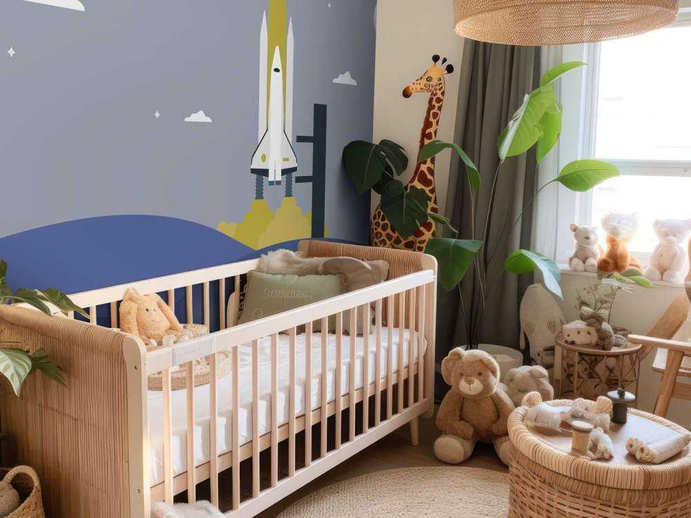 Rocket launch between the hills