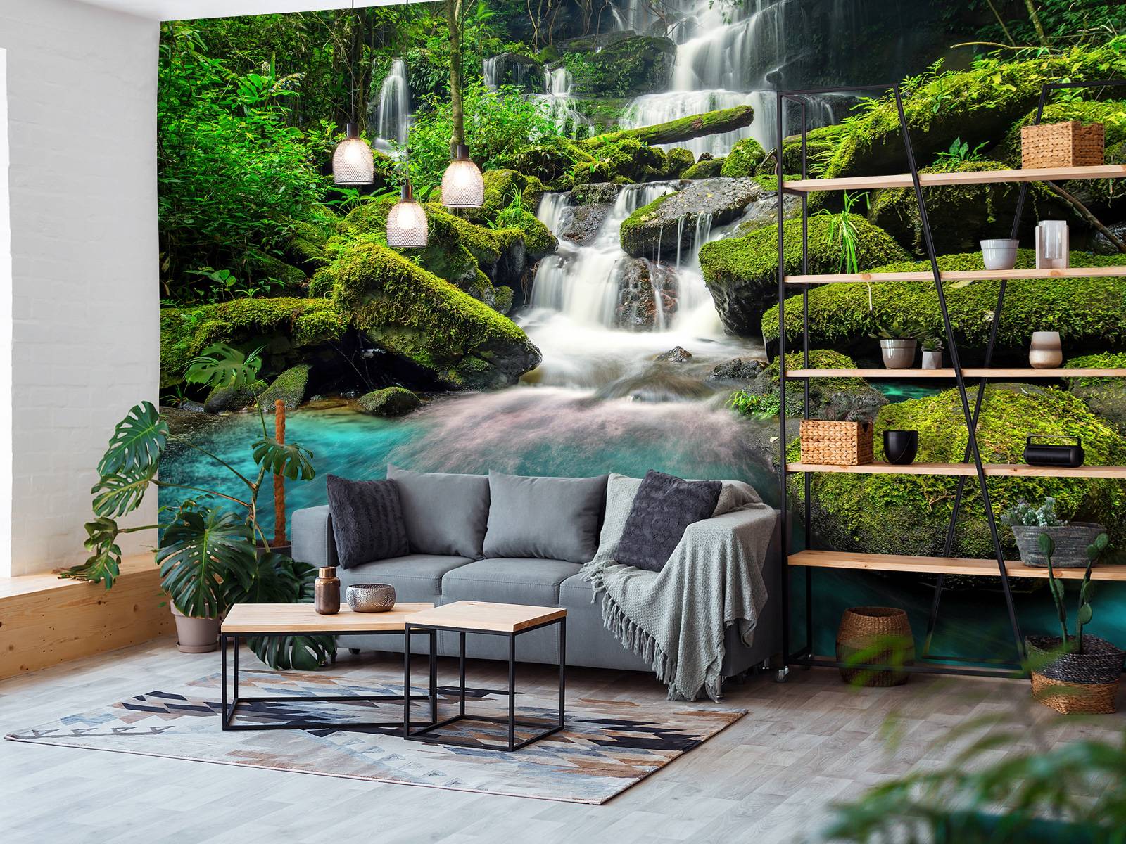 Waterfall in a jungle