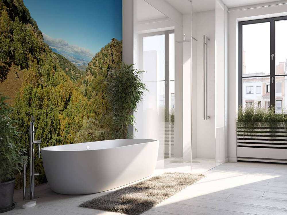 Looking through the mountains