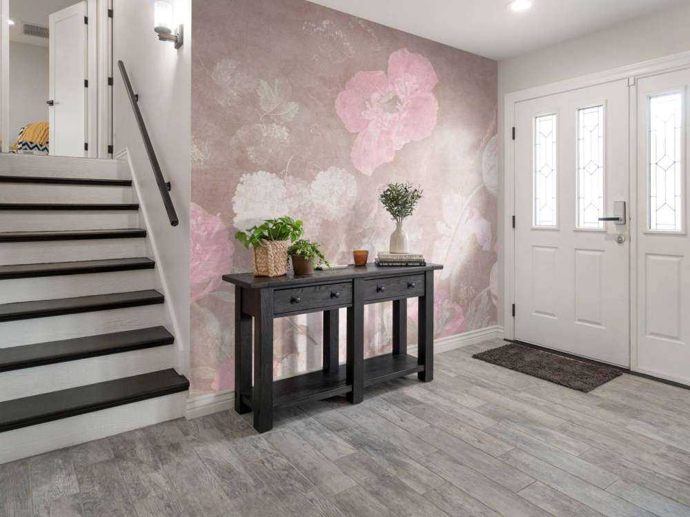 Baroque flowers still life - vintage pastel