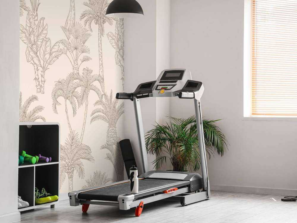 Jungle line-art beige