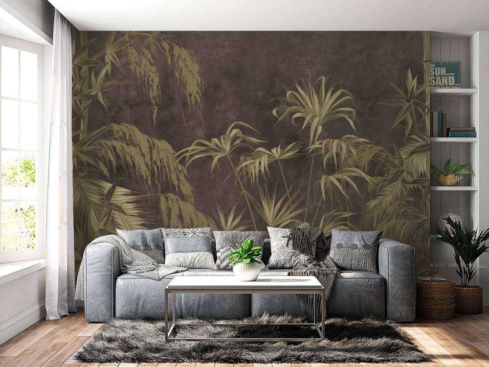 Shadow Play Palm Leaves