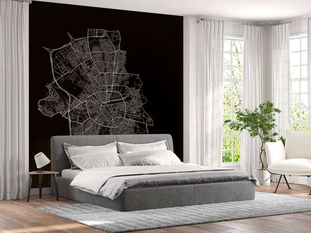 Map of Eindhoven, black