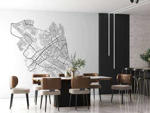Map of Zwolle, white
