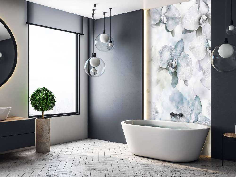 Watercolor orchids melodies