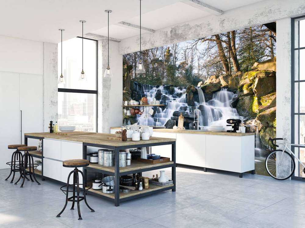 Waterfall in winter