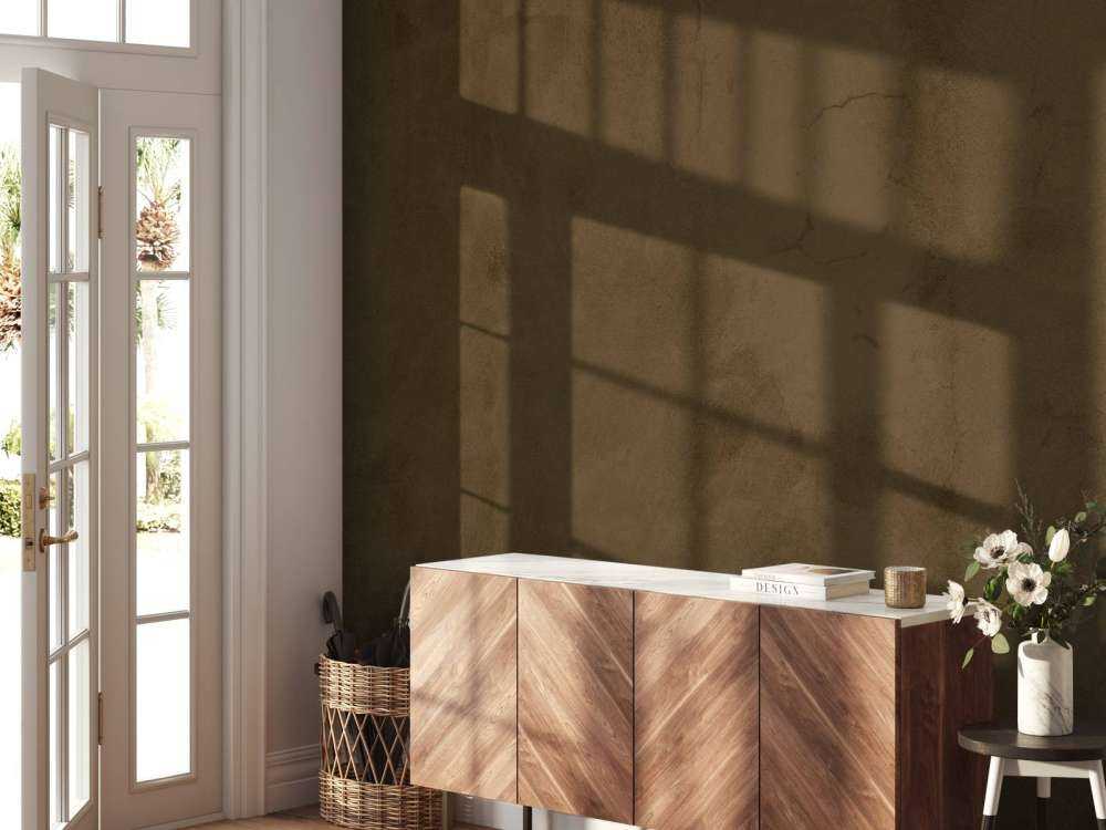 Olive brown concrete