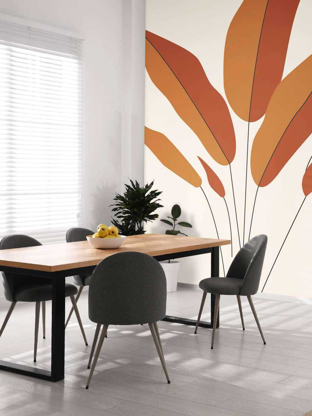 Minimalist red plant