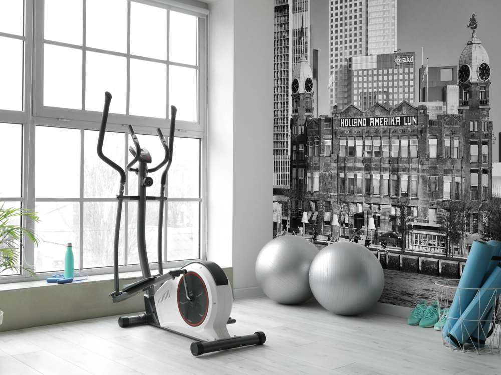 Hotel New York in black and white Rotterdam 