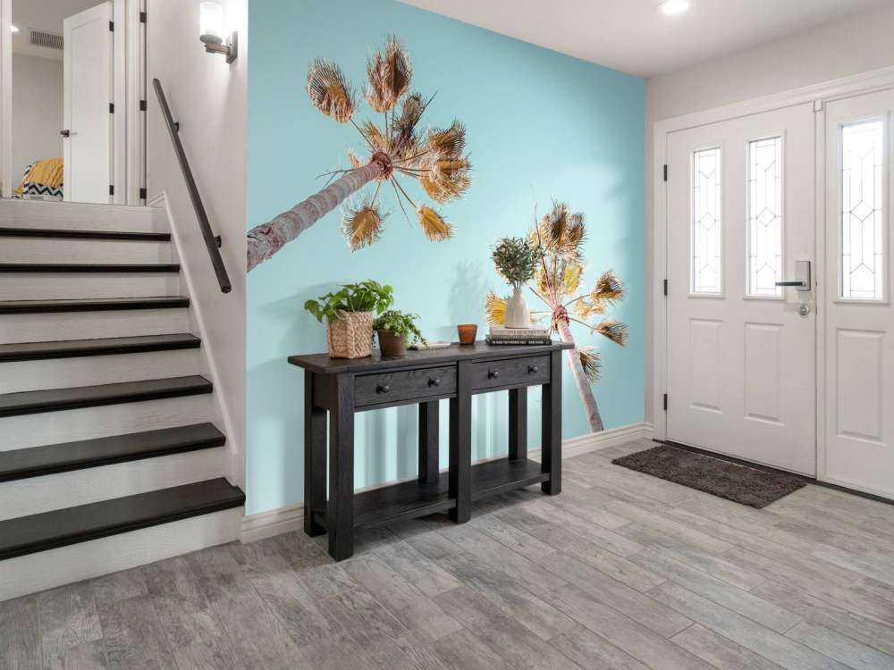 Palm trees with blue sky