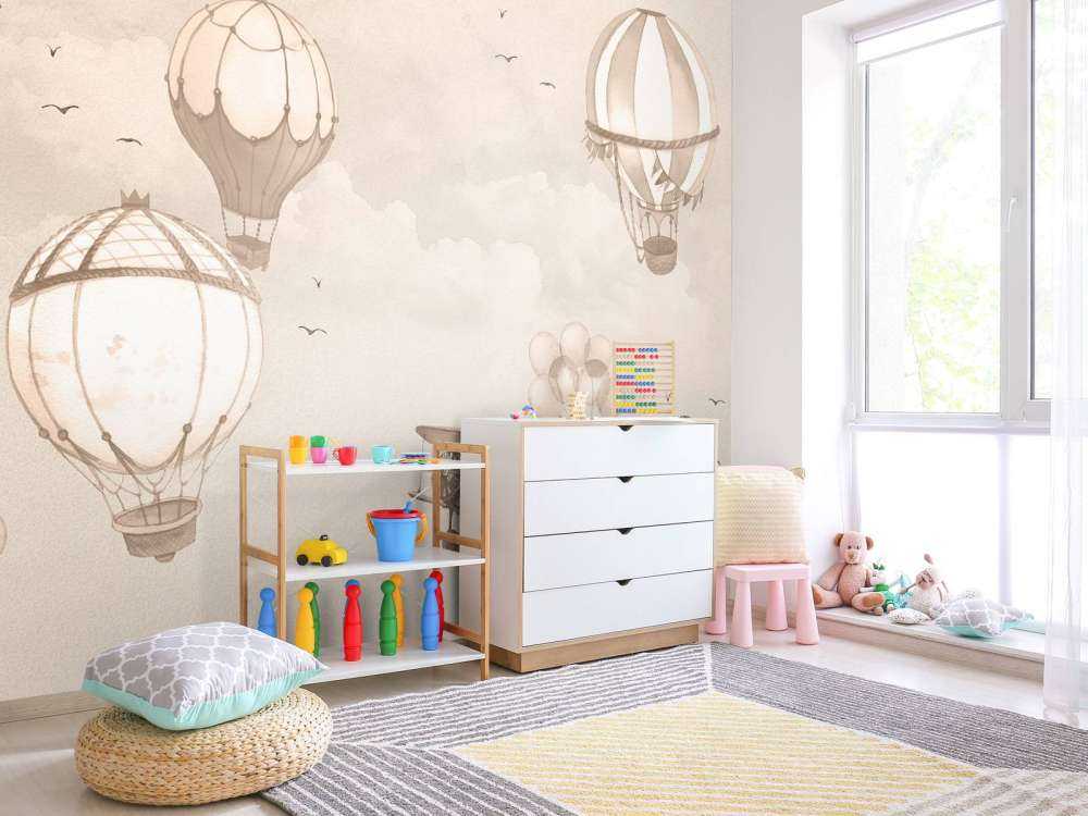 Sky Balloons in taupe