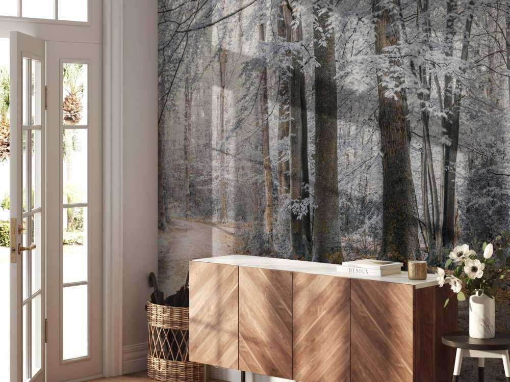 Trees with white leaves