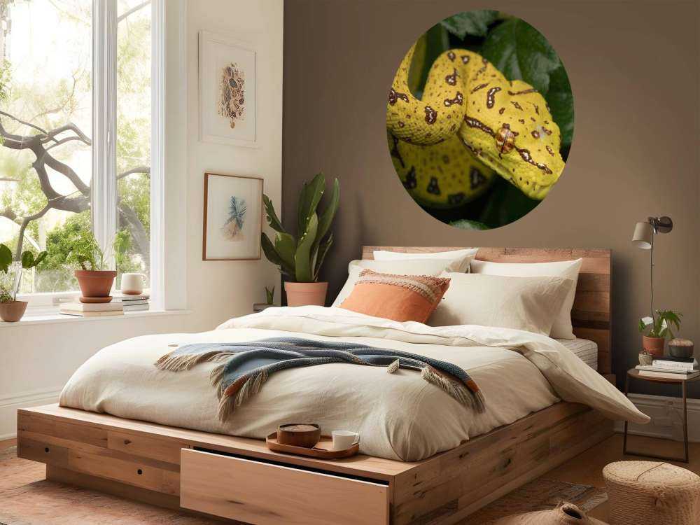 Close-up tree python