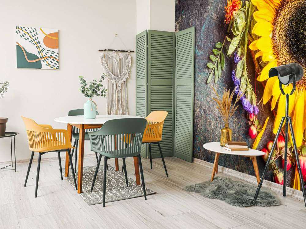 Floral autumn statue